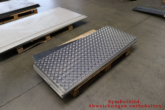 Blechtafel 1.4301 - 350 x 1.250 x 5 mm - Träne Single [R93894]